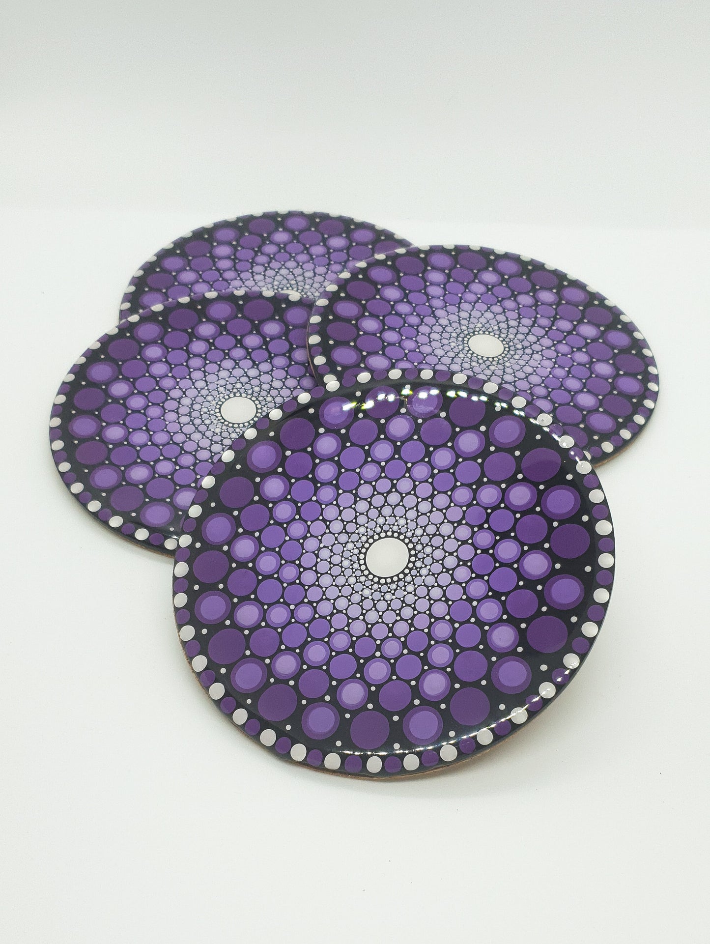 Set of four matching coasters - Ombre design