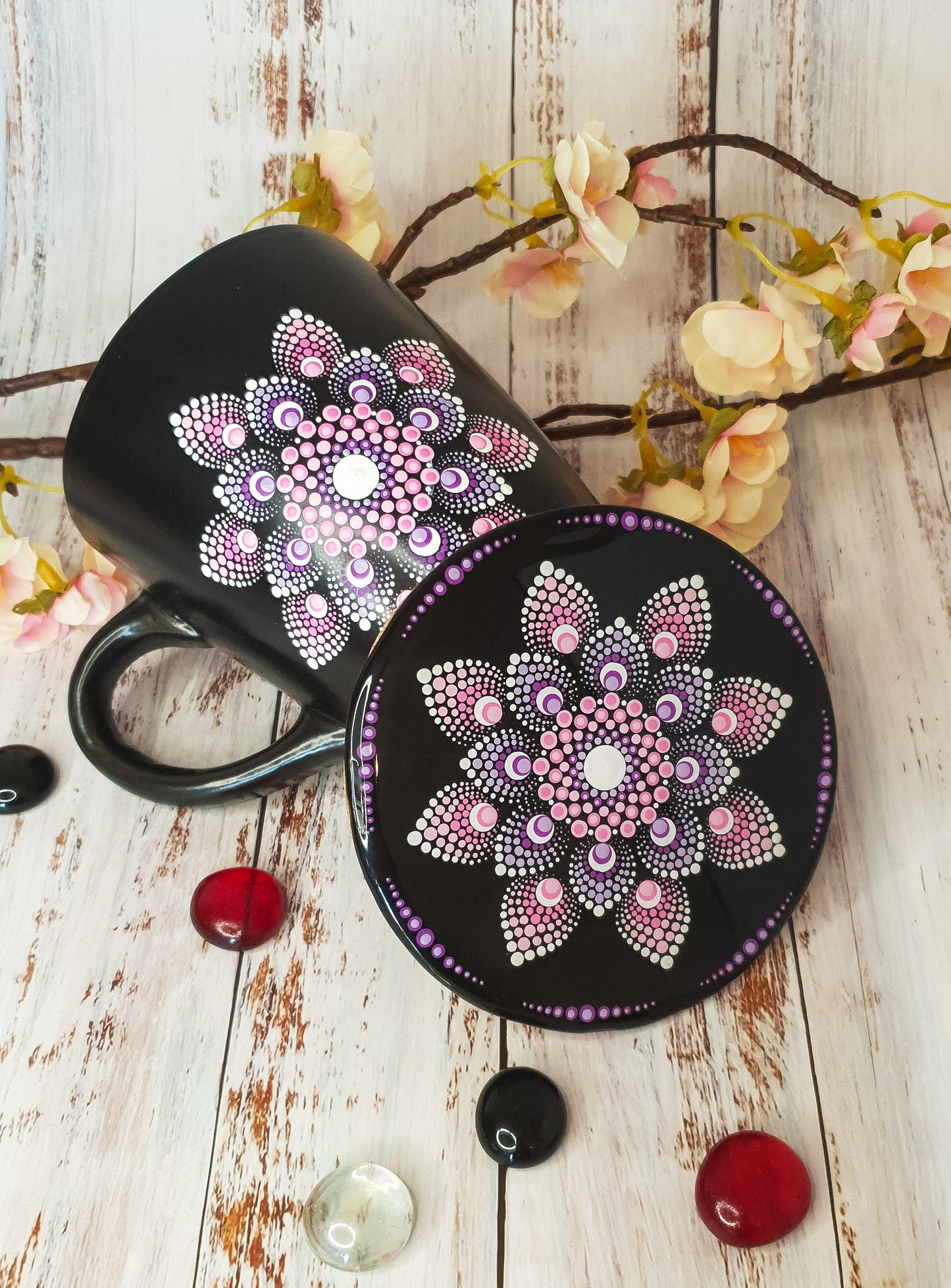 Mug & Coaster Set - Petal Design